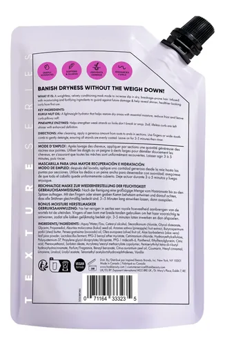 Mascarilla Capilar Hask 235 Ml Kukui Nut Bonus Moisture