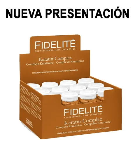 Caja De 12 Ampollas Keratina X15ml C/u Fidelite