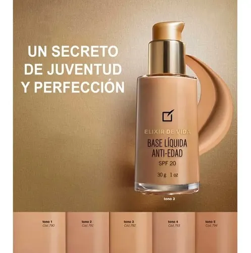 Base Liquida Anti-edad Elixir De Vida De Yanbal
