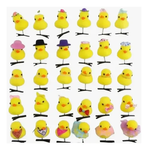 Ll 50 Horquillas Pollito Patito Pasador Para Cabello Mn