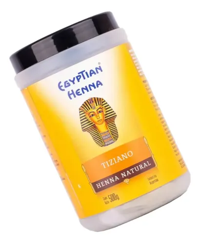 Egyptian Henna Matizador Tintura Vegetal En Polvo 500gr Tono Tiziano