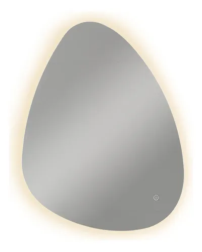 Espejo Digital Led Desempañador Luz Irregular Táctil 80x60cm