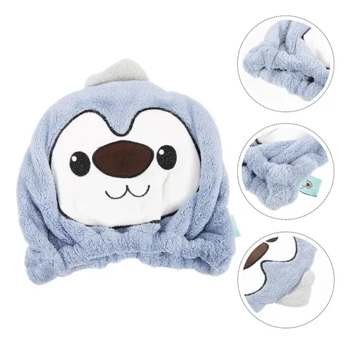 Gorro De Secado De Cabello Con Diseño Animado Grueso