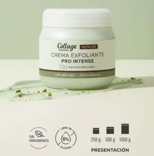 Crema Exfoliante Semilla Natural Blend Pistacho 500g Collage