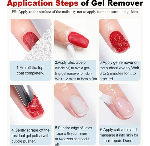 Removedor De Esmalte En Gel Louinstic 2pcs Kit Con Lima