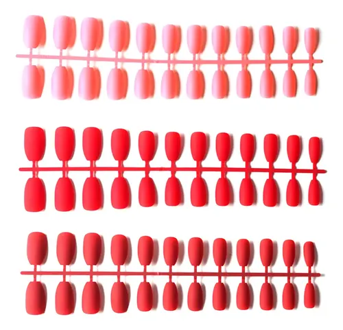 = 120 Puntas De Uñas Postizas Con Esmalte Opaco _