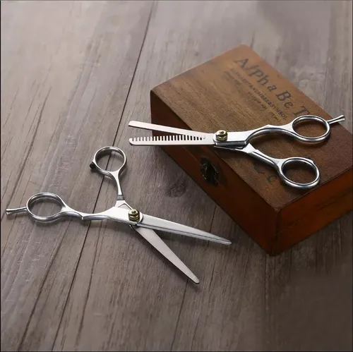 Kit Tijeras Barbería Profesionales Acero 2026