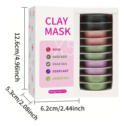 Mascarilla Arcilla 10u Hidratante Todo Piel Normal A Mixta