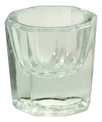 Vaso Dappen X10 De Vidrio Uñas Esculpidas Acrílico Manicuria