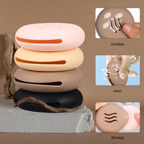 Funda De Silicona Para Esponjas De Maquillaje, 4 Unidades