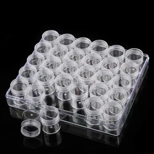 Organizador Acrílico Para Strass Cristales 30 Potes Manicura