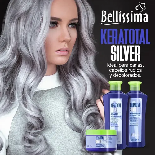 Shampoo Matizador Violeta Silver Keratotal Bellisima 270 Ml
