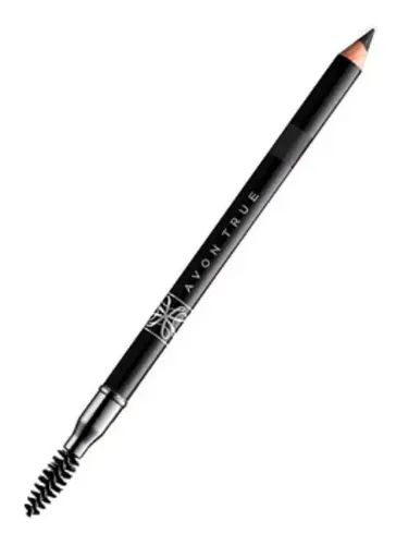 Avon True Color Lapiz Delineador Cejas Con Cepillo Color Soft Black = Negro Suave