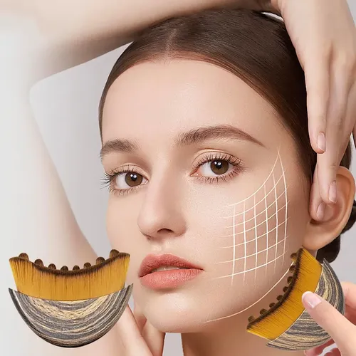 Cepillos Faciales Y Corporales Para Contorno Linfático Marrón