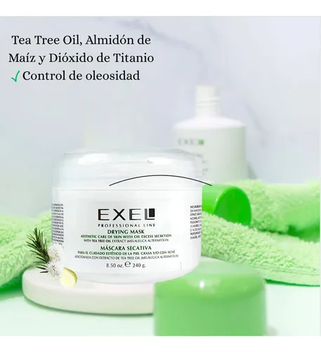 Mascara Secativa Acne Exel 240 Piel Grasa Mixta Regula Sebo