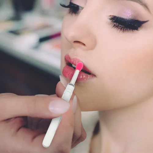Pincel For Labios, Aplicador De Labios De Silicona, Máscara