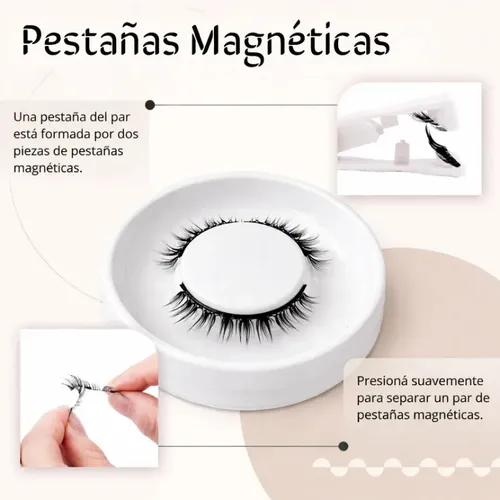Pestañas Postizas Magnéticas Reutilizables Sin Aplicador Natural Lift Natural
