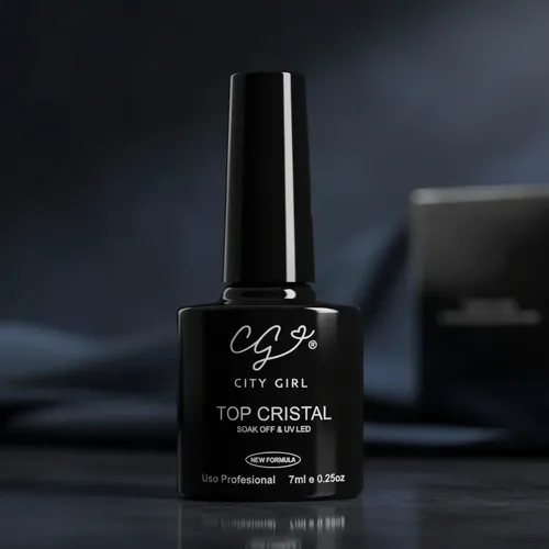 Top Coat Cristal City Girl 7ml Uv/led Brillo Intenso Profesi