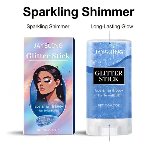 – Glitter Stick, Efecto Brillante For Rostro, Cabello Y
