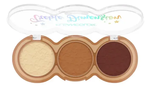 Paleta Trío De Contorno Treble Dimension Kleancolor Tono Light
