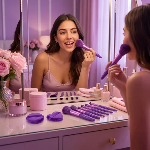 Set Brochas Maquillaje Aplicador Maquillaje Profesional