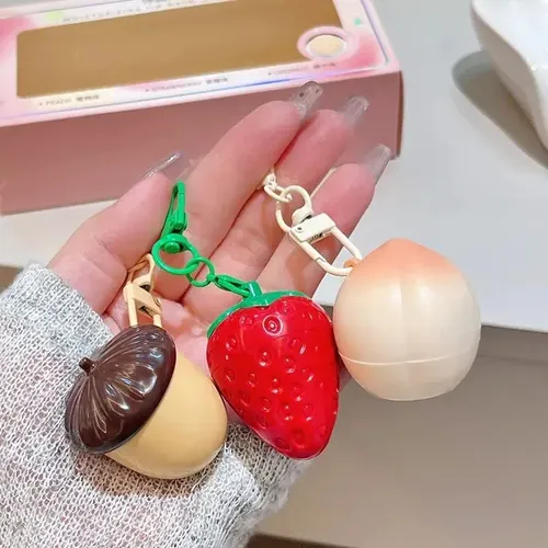 Set X3 Bálsamos Fruits Lip Balm Llaveritos Seejim Korean