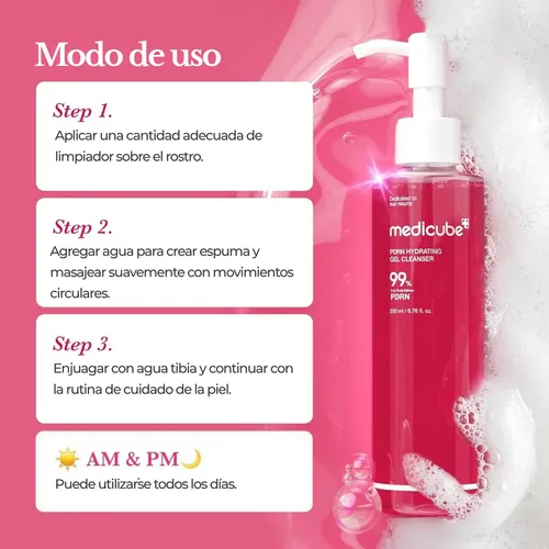 Medicube Gel Limpiador Hidratante Facial Pdrn Hydrating 200m
