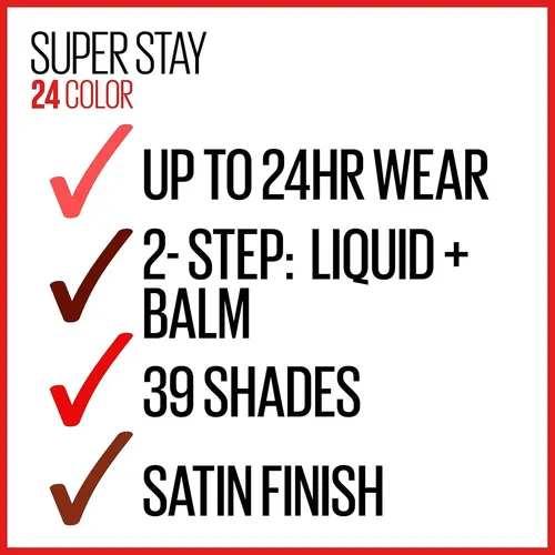 Maybelline Labial Superstay 24 Tono 055 Perpetual Plum