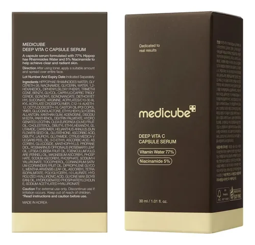 Medicube Deep Vita C Capsule Serum 30ml – Ilumina La Piel Madura Noche