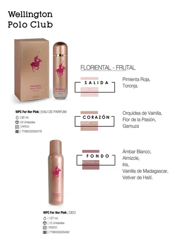 Perfume Wellington Polo Club For Her 90ml Floral Mujer