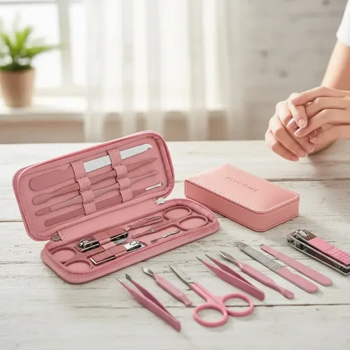 Set De Manicuria Y Pedicuria C/estuche City Girl Ideal Viaje
