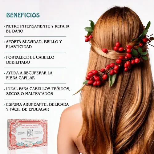 Shampoo Sólido Rosas Rosa Mosqueta 100g Boti-k Puro