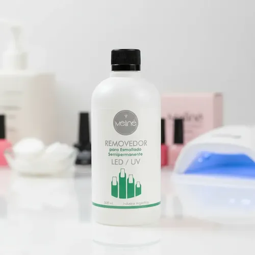 Removedor De Esmalte Semipermanentes Para Uñas Meline X500ml