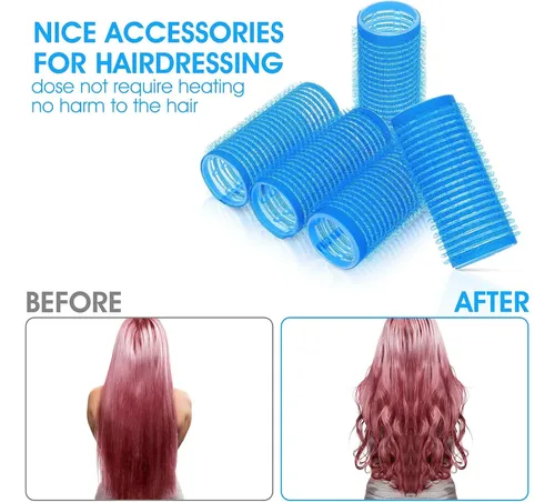 Set De 18 Rulos Pequeños Autogripantes Para El Cabello