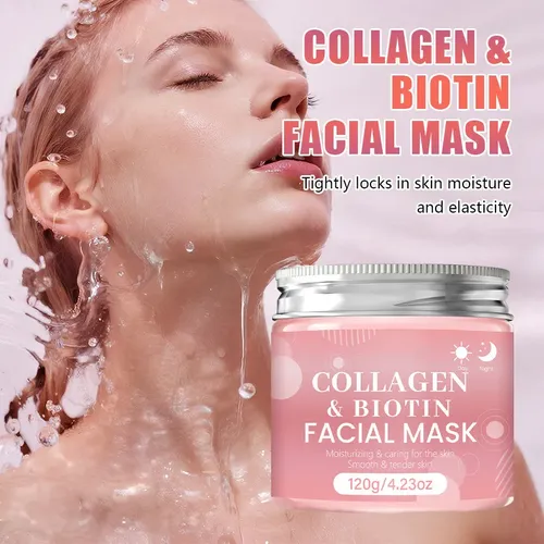 Máscara Facial, Película Lagrimal De Colágeno Y Biotina Todo Tipo De Piel
