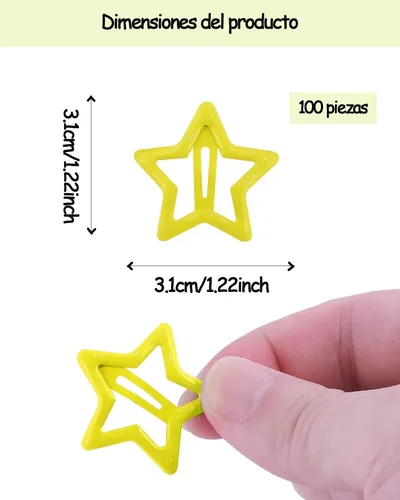 Clips Para Cabello Broches Para Cabello Niña 100 Piezas