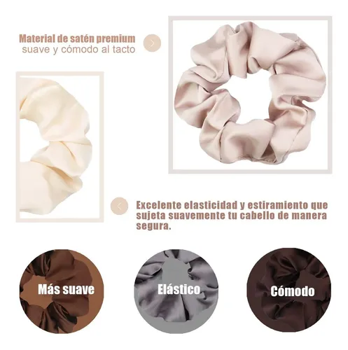 Ligas Para Peinar El Cabello De Satén 16 Piezas, Bandas De
