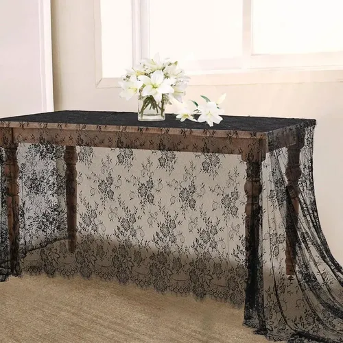 Vestido De Novia Negro De Tela De Encaje Para Pestañas, Enca