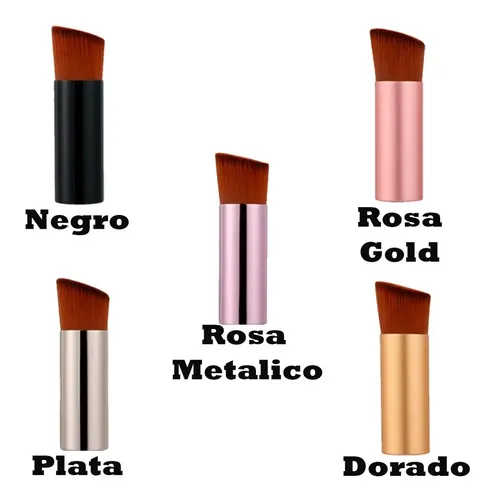9k Set De 5 Brochas Veraly Profesionales Para Base De