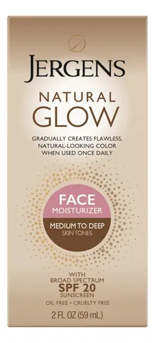 Autobronceador Facial Jergens Spf 20, 2 Oz