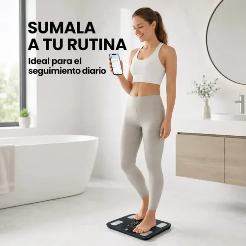 Balanza Digital Inteligente Bluetooth Análisis Corporal Personal 180 kg Bioimpedancia JD iF1334B