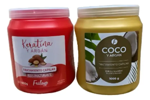 Frilayp Baño De Crema 1kg – Keratina & Argan + Coco