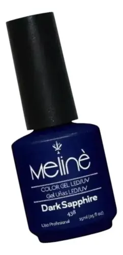 Meline Esmalte Semipermanente Gel Led/uv 438 Dark Sapphire