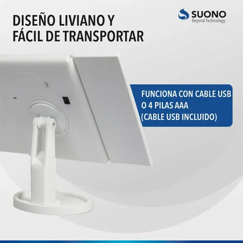 Espejo Maquillaje Pantalla Luz Adiola Más Espejo Aumento X10
