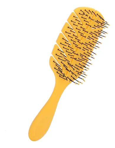 Peine Con Brocha Para Cabello Con Ventilación Curva, Paleta