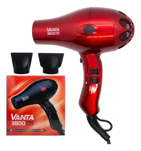 Secador De Pelo Vanta Profesional 3800 Mini Compact Rojo