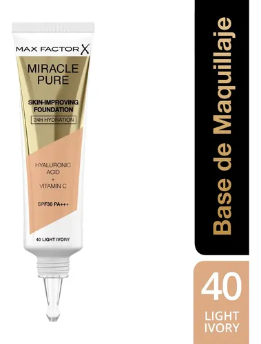 Base de maquillaje Max Factor Miracle Pure Light Ivory 40
