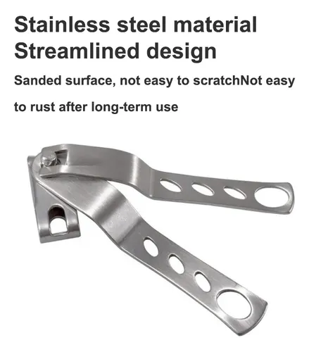 Cortauñas De Acero Inoxidable, Giratorio 360° Y Portátil Stainless Steel Nail Clipper