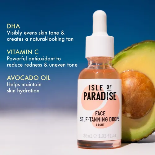 Minigotas Faciales Autobronceadoras Isle Of Paradise, Ligera