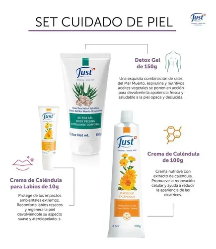 Crema De Caléndula Just Atenúa Estrías 25 Gramos